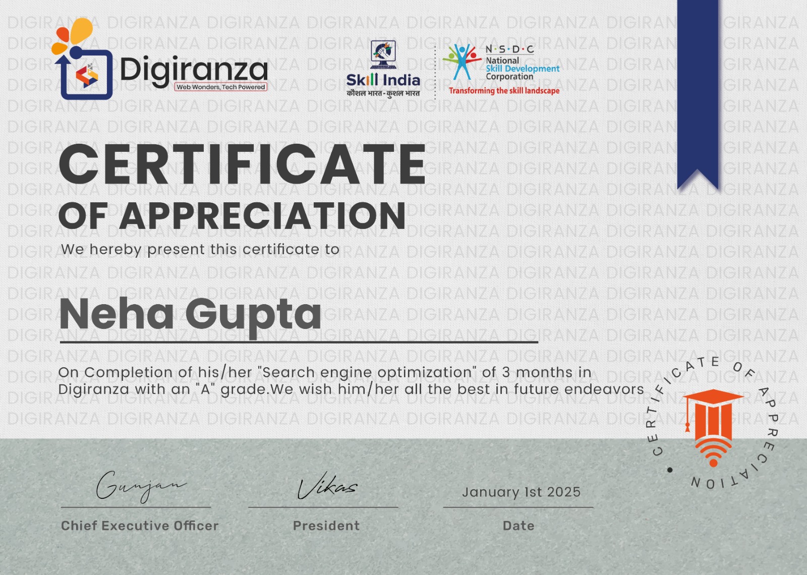 certficate