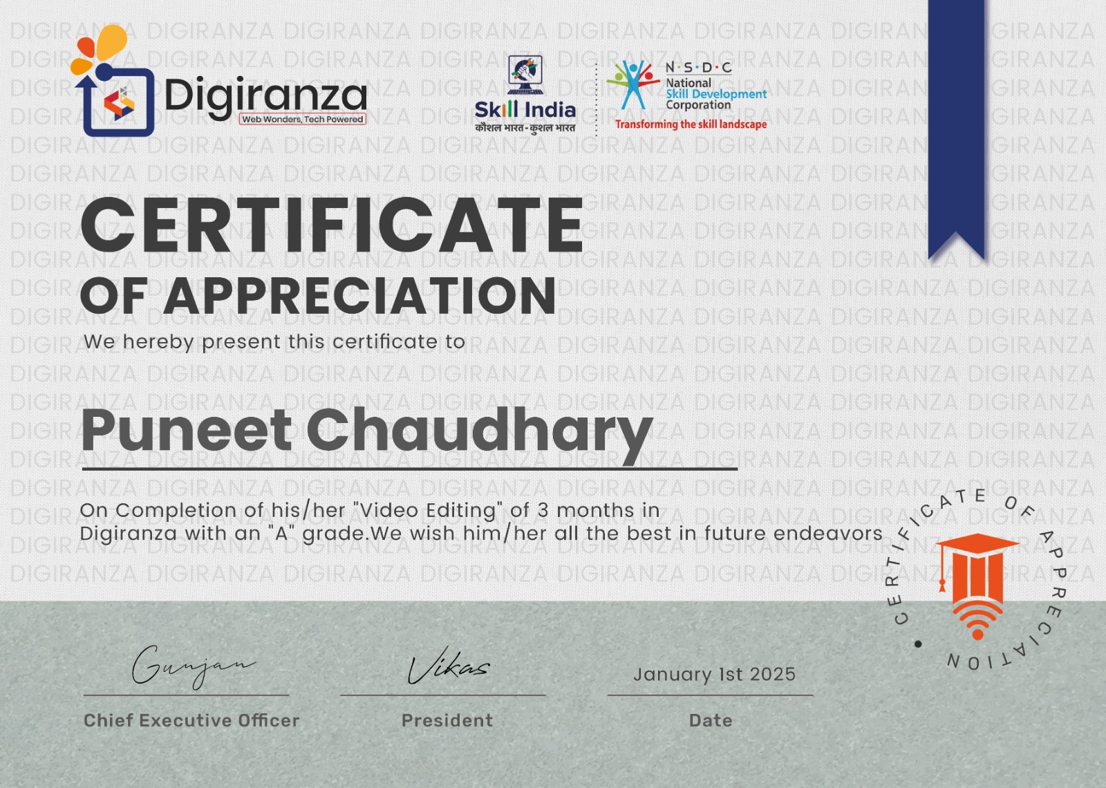 certficate