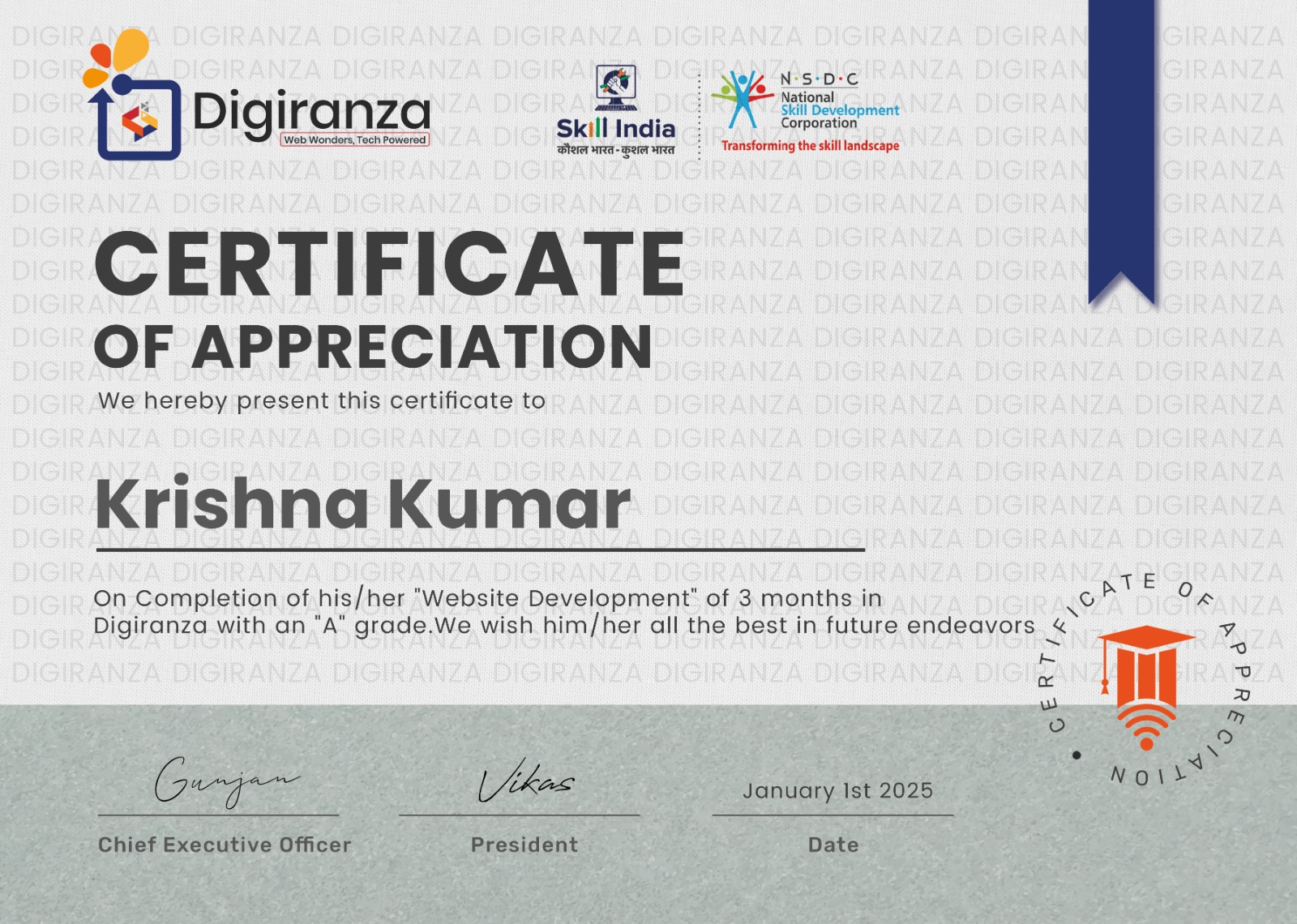 certficate